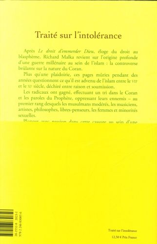 Produktbild: Trait&eacute; sur l'intol&eacute;rance