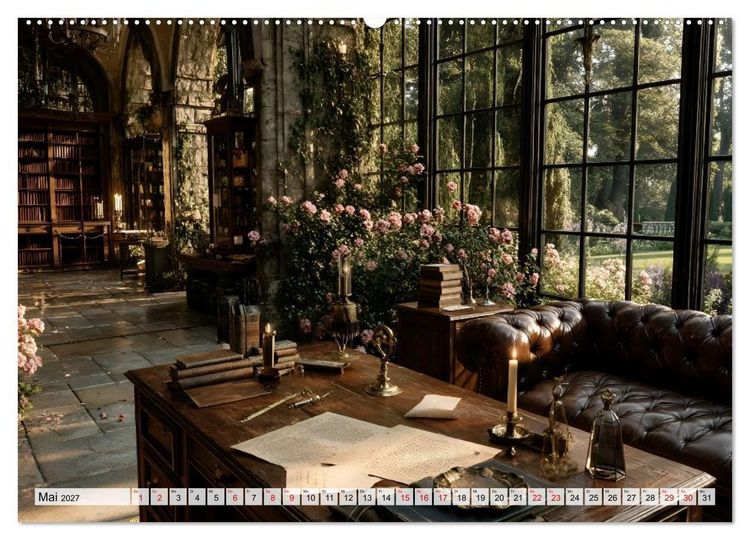 Produktbild: Geheime Bibliotheken der alten Welt (Wandkalender 2027 DIN A2 quer), CALVENDO Monatskalender
