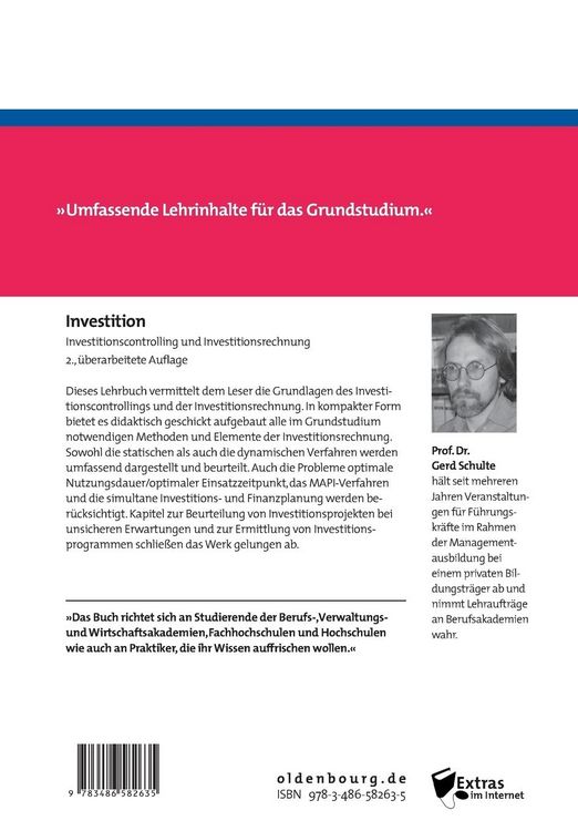 Produktbild: Investition