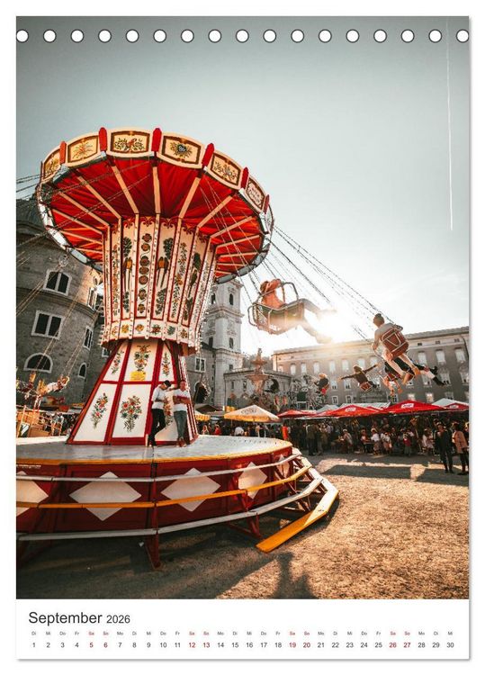 Produktbild: Hinrei&szlig;endes Salzburg (Tischkalender 2026 DIN A5 hoch), CALVENDO Monatskalender