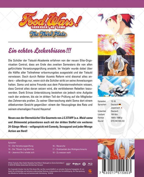 Produktbild: Food Wars! The Third Plate - 3. Staffel - Blu-ray 3