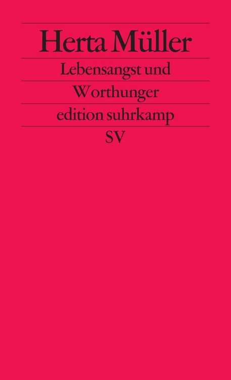 Produktbild: Lebensangst und Worthunger