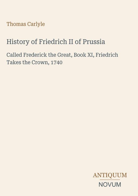 Produktbild: History of Friedrich II of Prussia