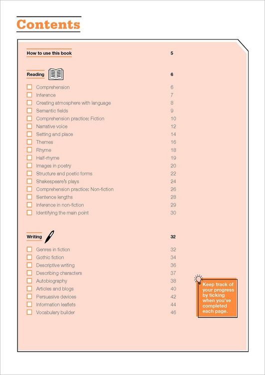 Produktbild: KS3 Year 8 English Targeted Practice Workbook with answers.