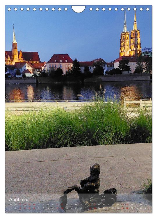 Produktbild: Breslau - Historische Mitte und Dominsel (Wandkalender 2026 DIN A4 hoch), CALVENDO Monatskalender