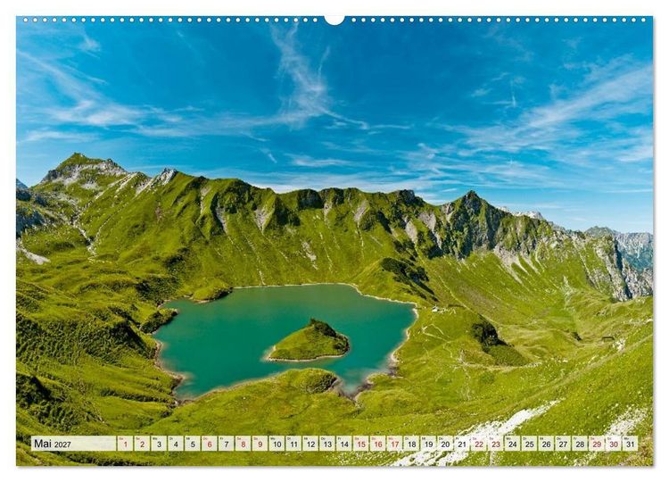 Produktbild: Allg&auml;uer Alpen 2027 (Wandkalender 2027 DIN A2 quer), CALVENDO Monatskalender