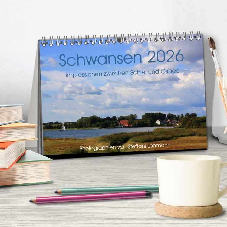 Produktbild: Schwansen 2026. Impressionen zwischen Schlei und Ostsee (Tischkalender 2026 DIN A5 quer), CALVENDO Monatskalender