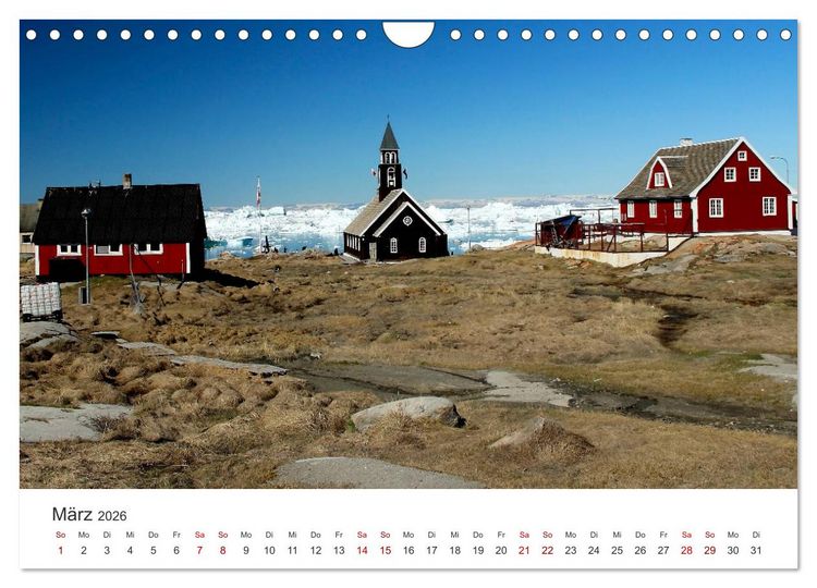 Produktbild: Gr&ouml;nland Bizarre Eiswelt um Ilulissat (Wandkalender 2026 DIN A4 quer), CALVENDO Monatskalender