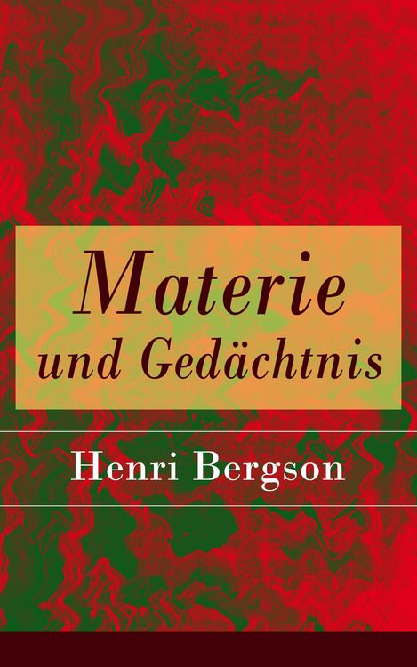 Produktbild: Materie und Ged&auml;chtnis