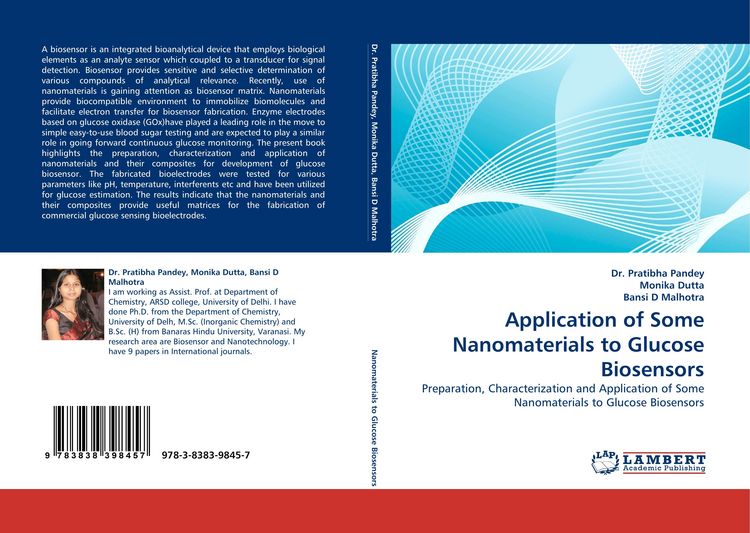 Produktbild: Application of Some Nanomaterials to Glucose Biosensors