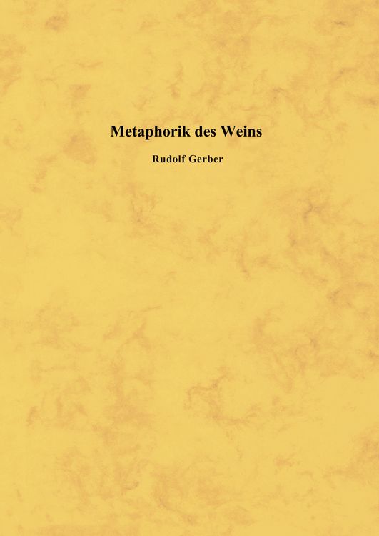 Produktbild: Metaphorik des Weins