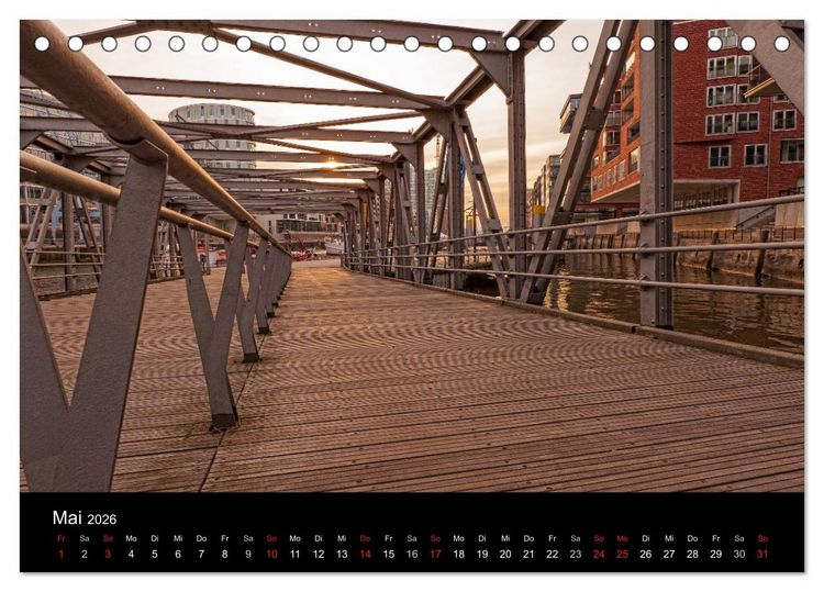 Produktbild: Hamburg . Das Tor zur Welt... (Tischkalender 2026 DIN A5 quer), CALVENDO Monatskalender