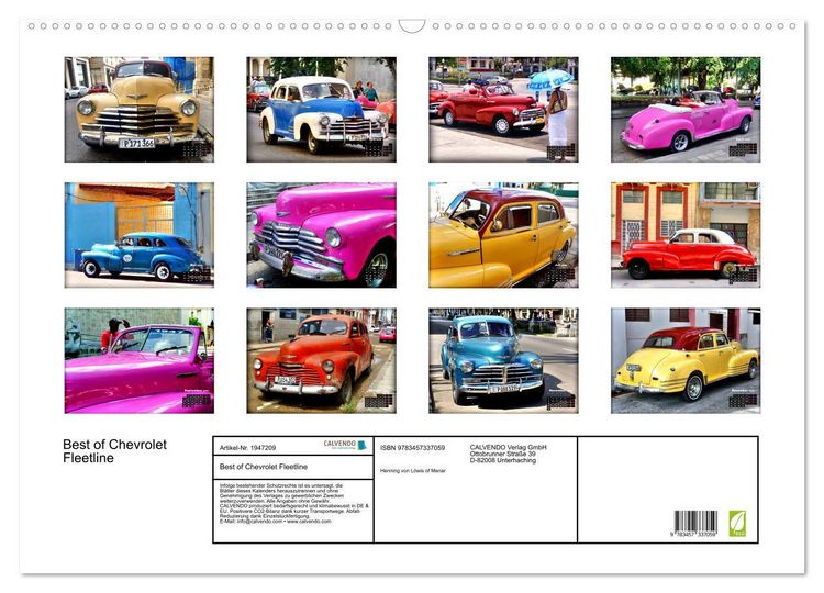 Produktbild: Best of Chevrolet Fleetline (Wandkalender 2026 DIN A2 quer), CALVENDO Monatskalender