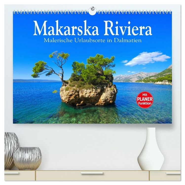 Produktbild: Makarska Riviera - Malerische Urlaubsorte in Dalmatien (hochwertiger Premium Wandkalender 2026 DIN A2 quer), Kunstdruck in Hochglanz