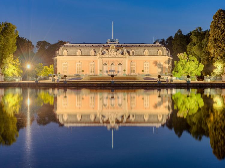Produktbild: CALVENDO Puzzle Schloss Benrath in D&uuml;sseldorf | 1000 Teile Lege-Gr&ouml;&szlig;e 64x48cm Foto-Puzzle f&uuml;r gl&uuml;ckliche Stunden