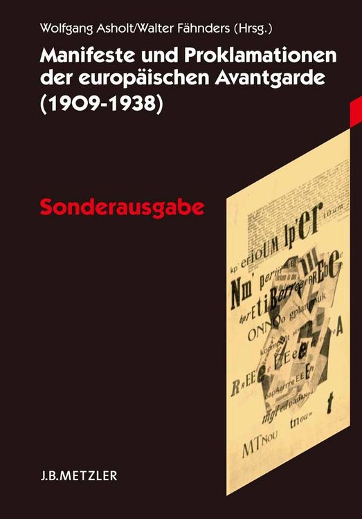 Produktbild: Manifeste und Proklamationen der europ&auml;ischen Avantgarde (1909-1938)
