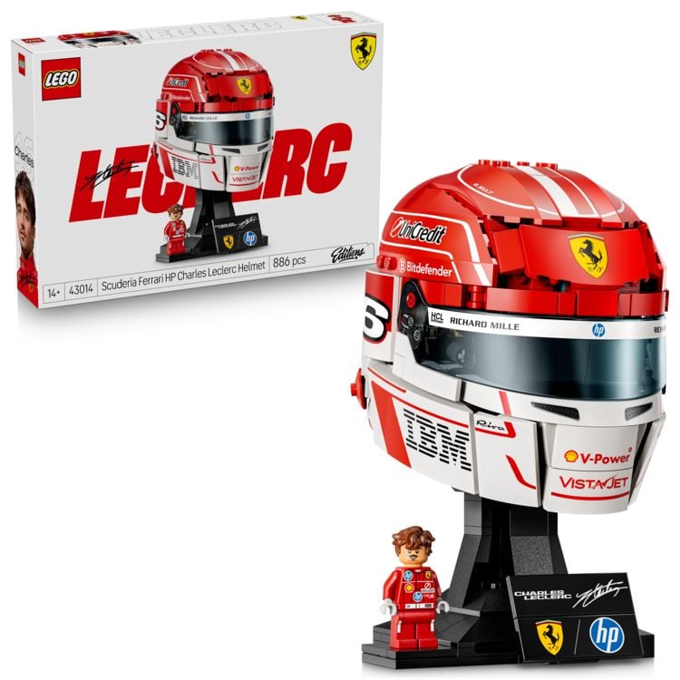 Produktbild: LEGO Editions 43014 Scuderia Ferrari HP Charles Leclerc Helm, Formel 1