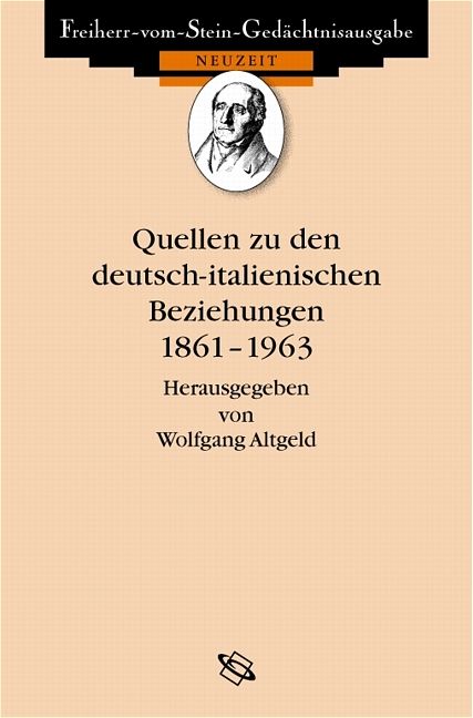 Produktbild: Quellen zu den deutsch-italienischen Beziehungen 1861-1963