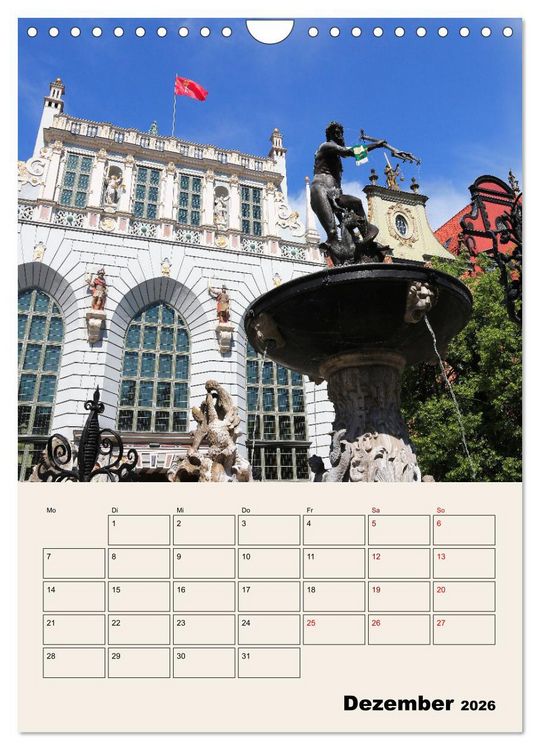Produktbild: Danzig - Ein Stadtspaziergang (Wandkalender 2026 DIN A4 hoch), CALVENDO Monatskalender