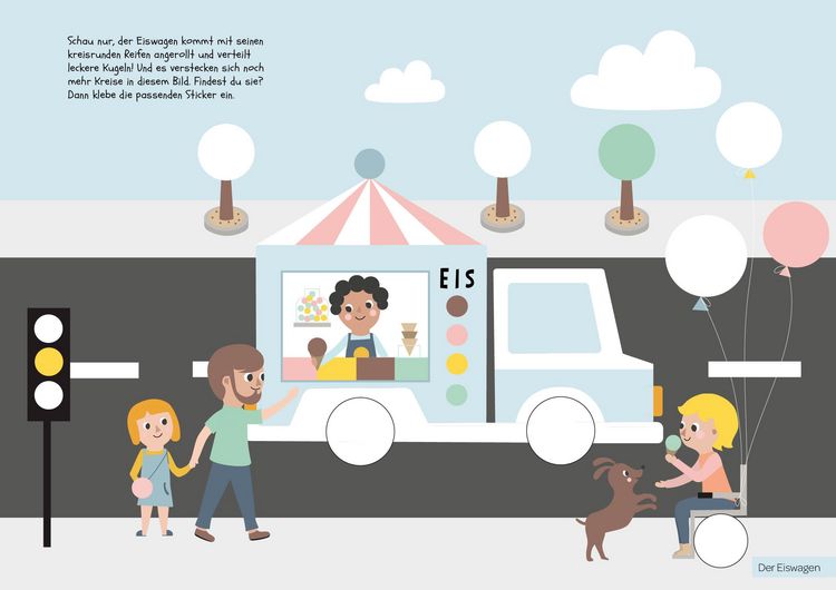 Produktbild: Mini Kunterbunt &ndash;&nbsp;Mein erstes Formen-Stickerbuch f&uuml;r Kinder ab 3 Jahren