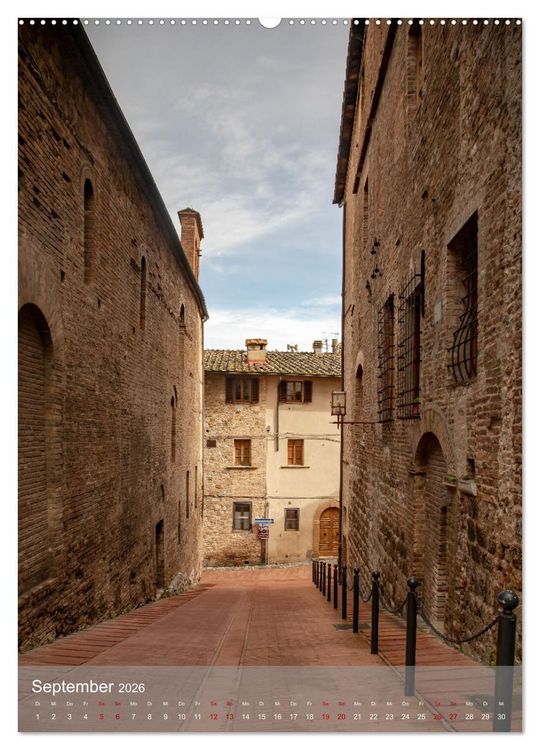 Produktbild: San Gimignano - Stadt der T&uuml;rme (hochwertiger Premium Wandkalender 2026 DIN A2 hoch), Kunstdruck in Hochglanz