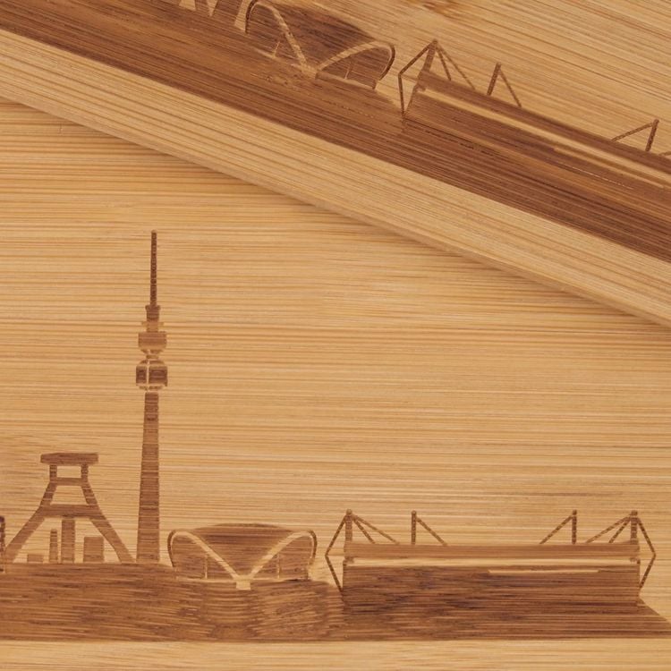 Produktbild: BVB Borussia Dortmund - Fr&uuml;hst&uuml;cksbrettchen aus Holz, 2er Set