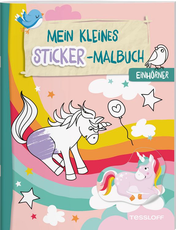 Produktbild: Mein kleines Sticker-Malbuch. Einh&ouml;rner
