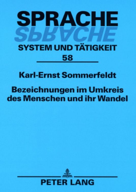 Produktbild: Bezeichnungen im Umkreis des Menschen und ihr Wandel