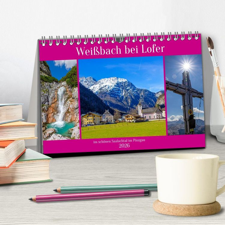 Produktbild: Wei&szlig;bach bei Lofer (Tischkalender 2026 DIN A5 quer), CALVENDO Monatskalender