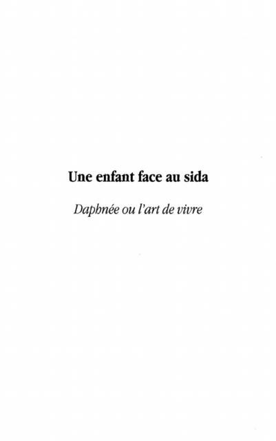 Produktbild: Enfant (une) Face Au Sida