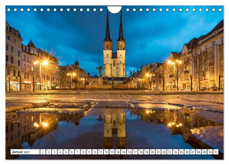 Produktbild: Halle-Saale - Meine Stadt im Spiegel (Wandkalender 2027 DIN A4 quer), CALVENDO Monatskalender