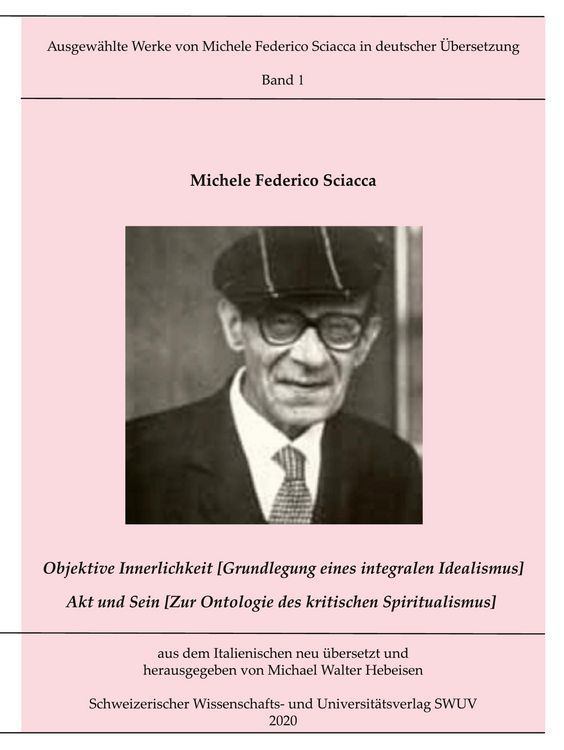 Produktbild: Objektive Innerlichkeit; Akt und Sein