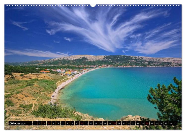Produktbild: Kvarner Golf - Kroatien (hochwertiger Premium Wandkalender 2026 DIN A2 quer), Kunstdruck in Hochglanz