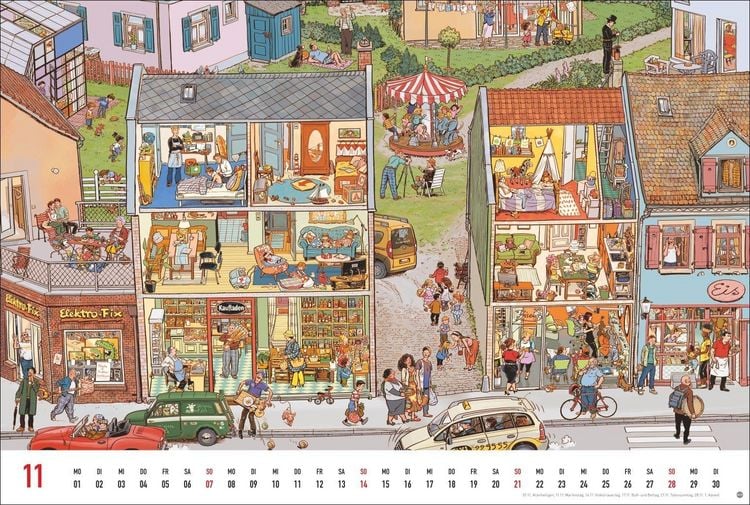 Produktbild: G&ouml;bel & Knorr Wimmelbilder Edition Kalender 2027