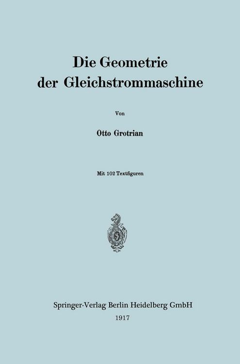 Produktbild: Die Geometrie der Gleichstrommaschine