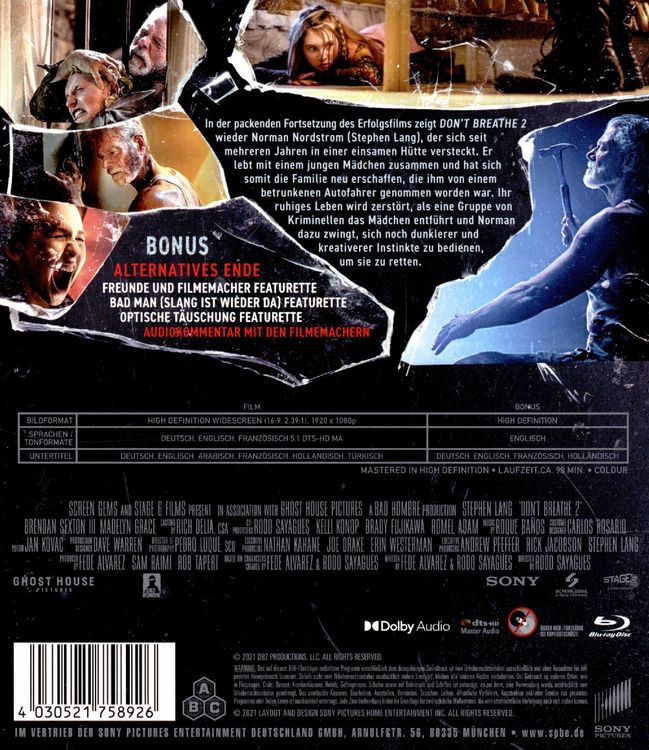 Produktbild: Don't Breathe 2