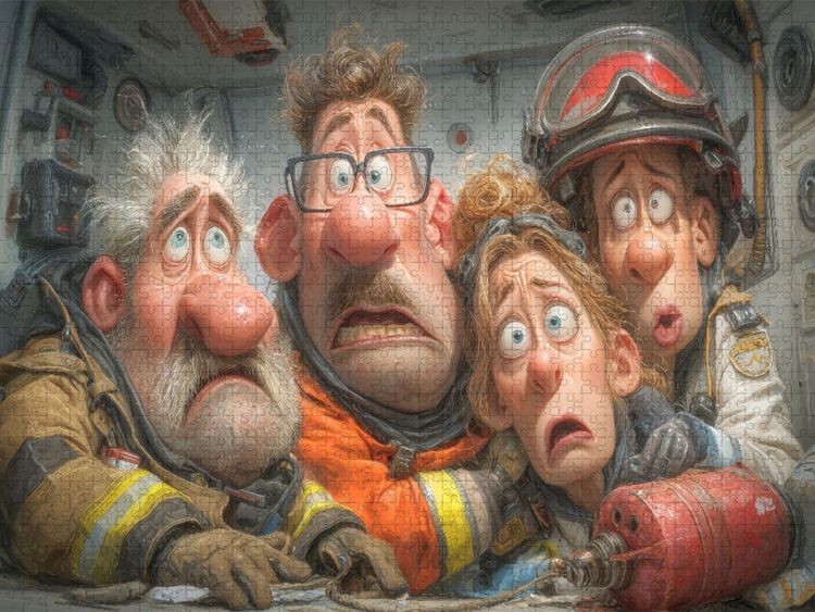 Produktbild: CALVENDO Puzzle Oh,Je der Chef hat's geh&ouml;rt, Bewerbung f&uuml;r die Putzschicht l&auml;uft | 1000 Teile Lege-Gr&ouml;&szlig;e 64x48cm Foto-Puzzle f&uuml;r gl&uuml;ckliche Stunden