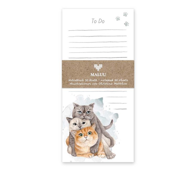 Produktbild: Notizblock Cat Buddies