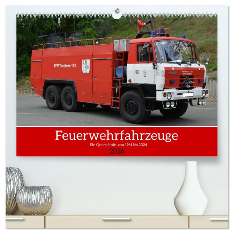 Produktbild: Einsatzfahrzeuge aus Ostdeutschland von 1961 bis heute (hochwertiger Premium Wandkalender 2026 DIN A2 quer), Kunstdruck in Hochglanz