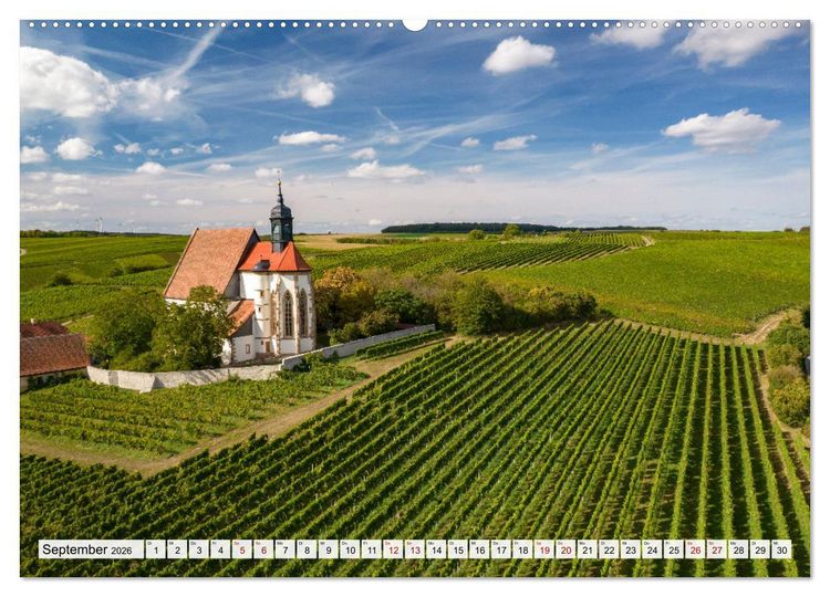 Produktbild: Landkreis Kitzingen (hochwertiger Premium Wandkalender 2026 DIN A2 quer), Kunstdruck in Hochglanz