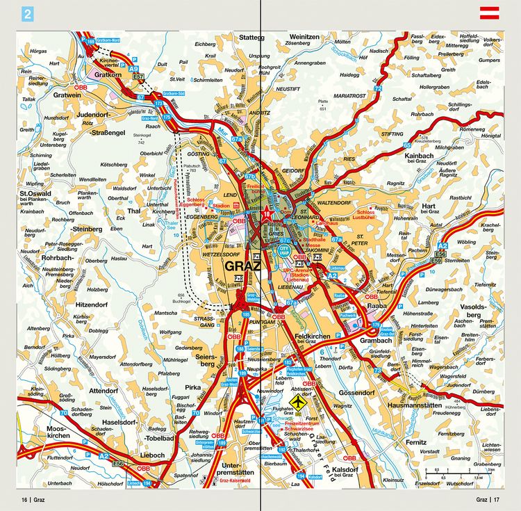 Produktbild: MARCO POLO Regionalkarte &Ouml;sterreich 02 Salzburg, K&auml;rnten, Steiermark 1:200.000