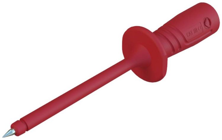 Produktbild: Hirschmann Test & Measurement PRUEF 2600 rt Sicherheits-Pr&uuml;fspitze 972317101 Steckanschluss 4 mm CAT III 1000 V Rot 1 St.