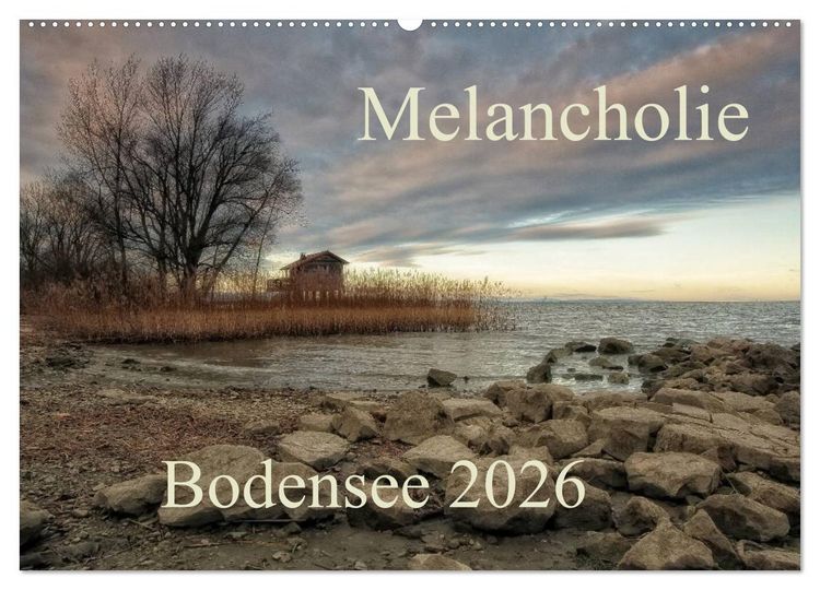 Produktbild: Melancholie-Bodensee 2026 (Wandkalender 2026 DIN A2 quer), CALVENDO Monatskalender