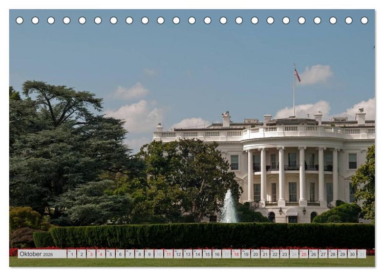 Produktbild: Washington D.C. (Tischkalender 2026 DIN A5 quer), CALVENDO Monatskalender