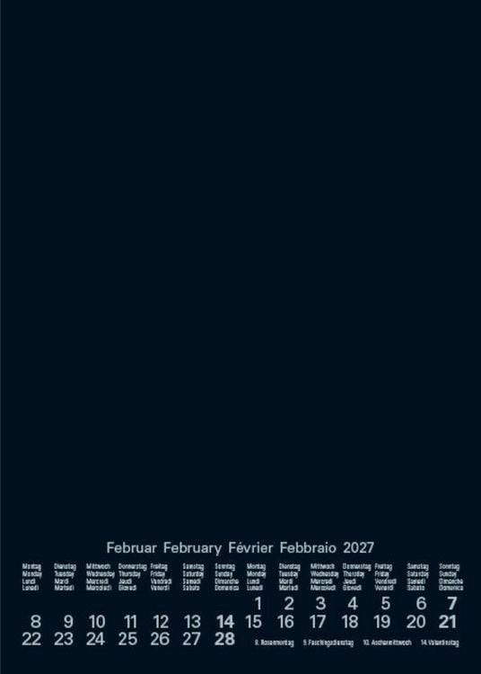 Produktbild: Foto-Malen-Basteln Bastelkalender A5 schwarz 2027