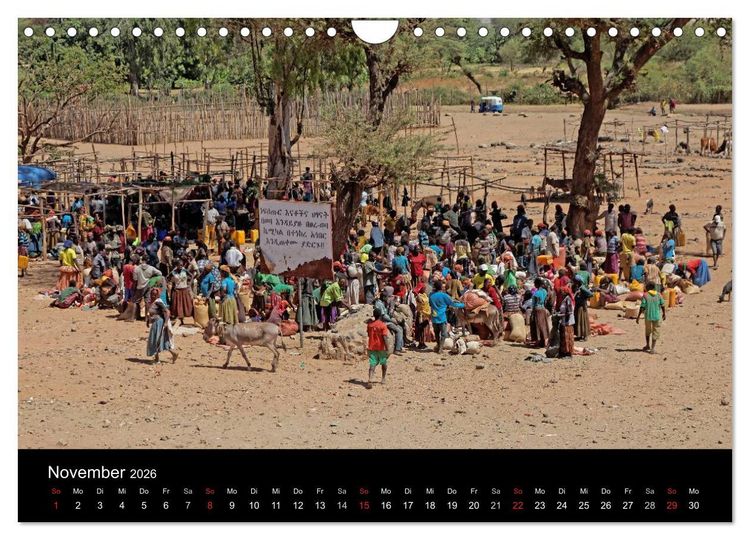 Produktbild: Landleben in &Auml;thiopien (Wandkalender 2026 DIN A4 quer), CALVENDO Monatskalender
