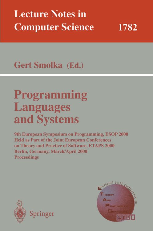 Produktbild: Programming Languages and Systems