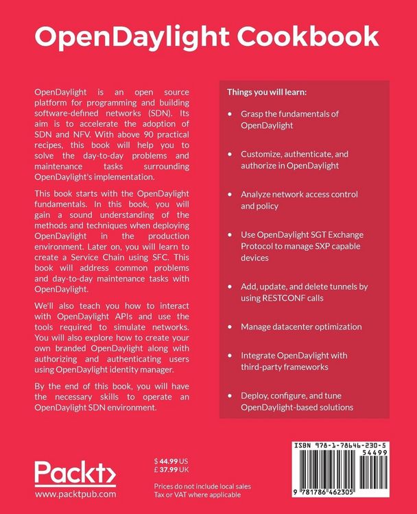 Produktbild: OpenDaylight Cookbook