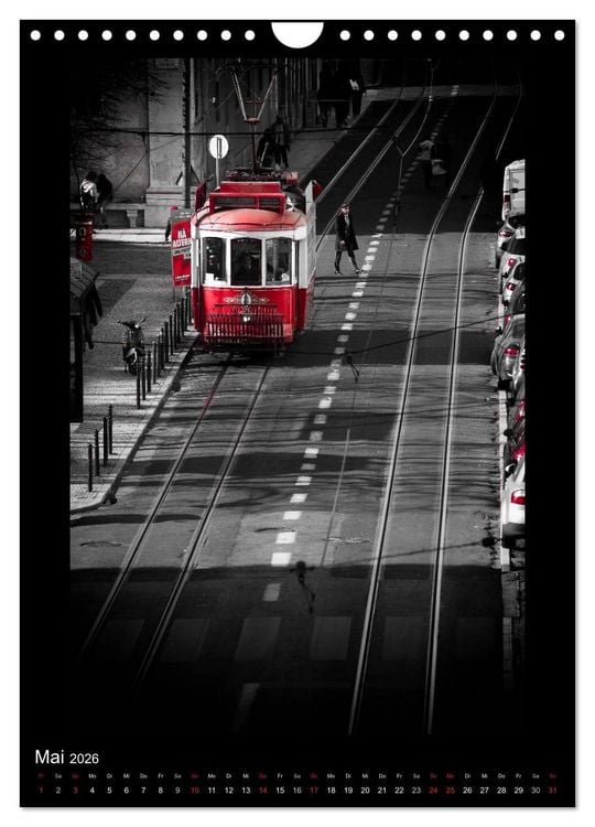 Produktbild: Lissabon Stra&szlig;en im Licht (Wandkalender 2026 DIN A4 hoch), CALVENDO Monatskalender