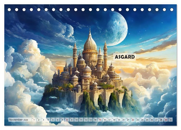Produktbild: Sagenhafte Orte und Mythen (Tischkalender 2026 DIN A5 quer), CALVENDO Monatskalender